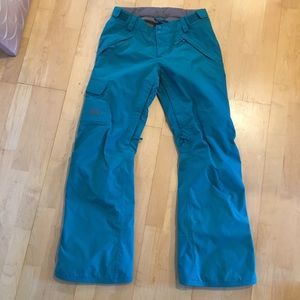 Teal North Face Ski Snow Pants